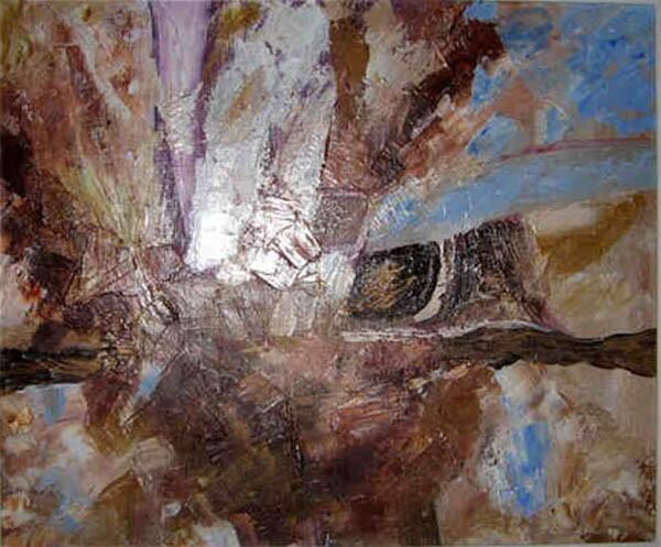 Painting titled "Abstract Mind" by Olga Pavlova, Original Artwork