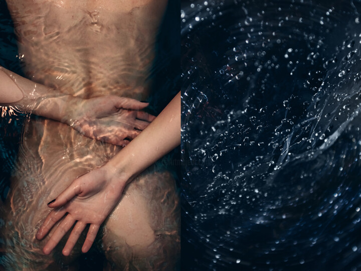 Fotografie getiteld "Closer to the water…" door Olga Sukhikh (Lolly Shine), Origineel Kunstwerk, Digitale fotografie Gemonte…