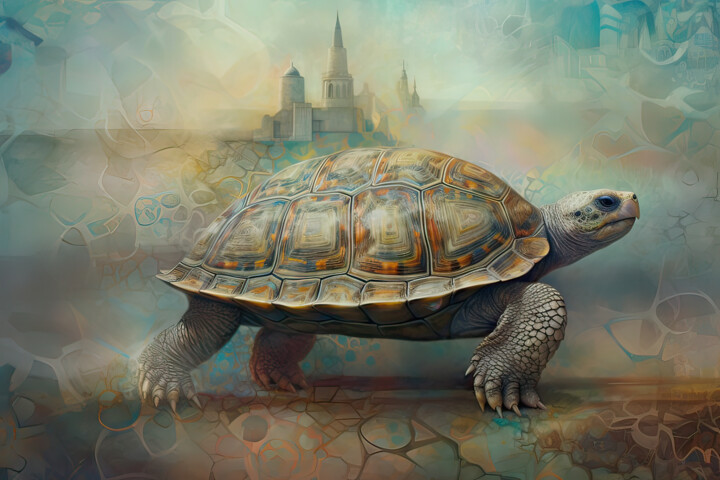 Arte digital titulada "“Sacred Animals” co…" por Olga Sukhikh (Lolly Shine), Obra de arte original, Imagen generada por IA
