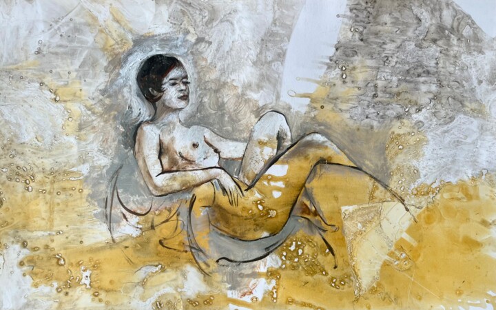 Peinture intitulée "Eli" par Olga Volha Piashko, Œuvre d'art originale, Huile