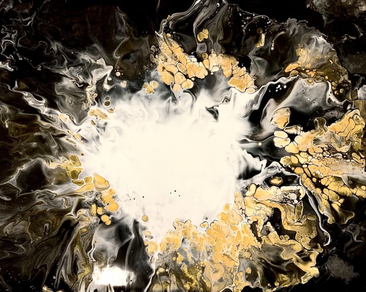 Painting titled "”Hellebore”" by Olga Buda, Original Art, Acrylic