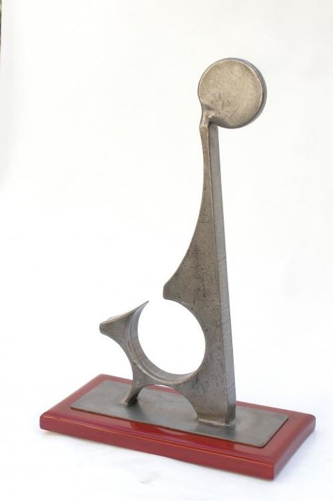 Скульптура под названием "Estado de Tranquila…" - Olga Guevara Urquizo, Подлинное произведение искусства
