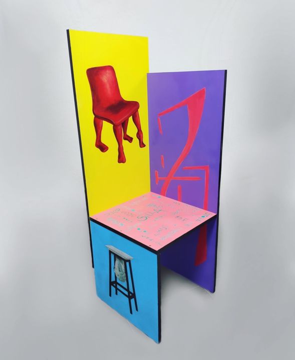 "Una y cien sillas" başlıklı Design Olga Laray tarafından, Orijinal sanat, Mobilya