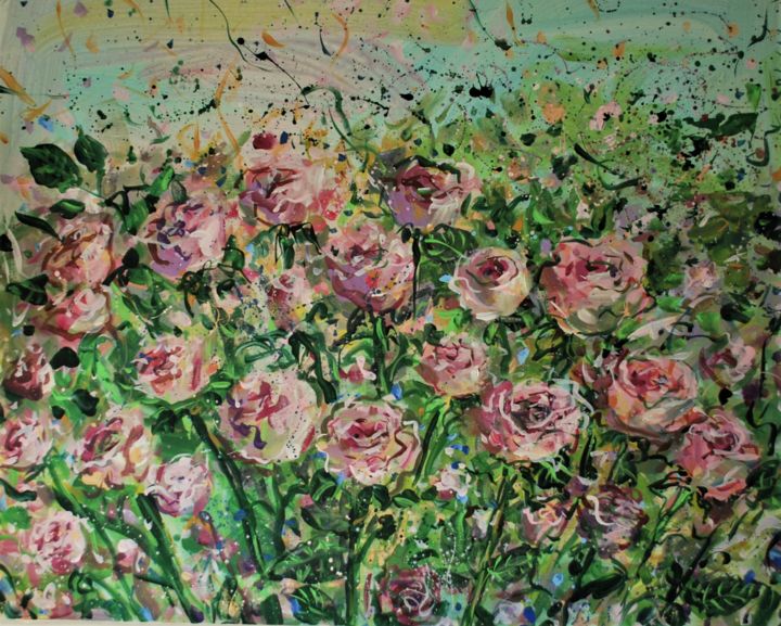 Pittura intitolato "Quadro su tela "Mar…" da Olga Polichtchouk, Opera d'arte originale, Acrilico