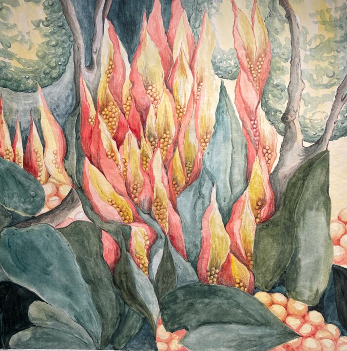 Painting titled "Bisque mágico" by Olha Chumak, Original Artwork, Watercolor