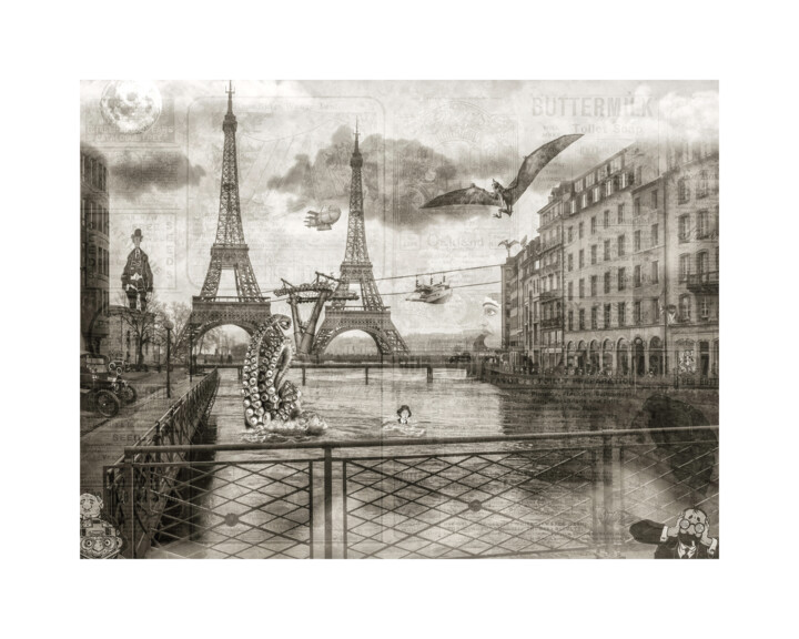 Arts numériques intitulée "Brindavoine au seco…" par Oli Romanelli (Olir), Œuvre d'art originale, Photo montage