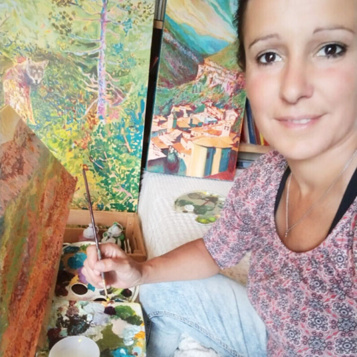 Sophie Mathieu: it’s the moment of creating the painting that I like