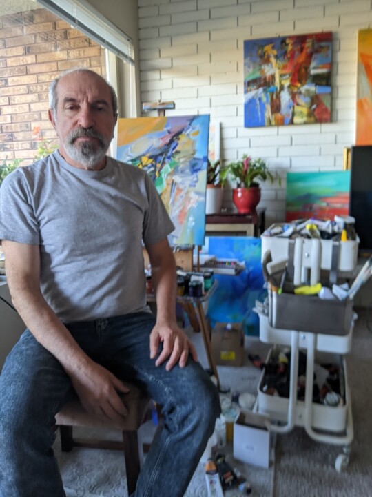 Armen Gazayran, dışavurumculuk ve soyut resimler