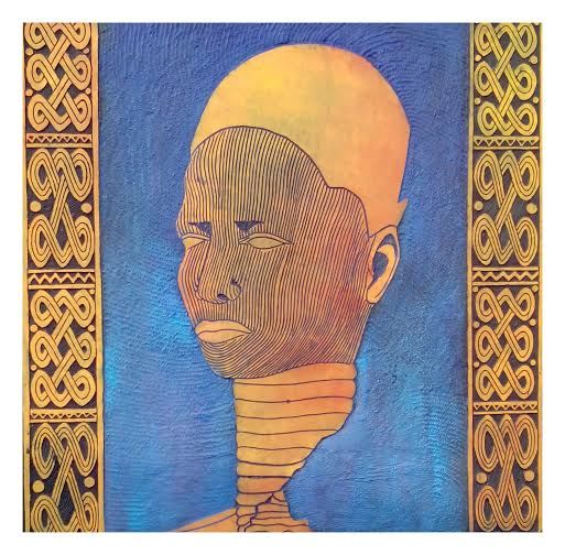 Handwerk mit dem Titel "Ife head" von Olisa Nwadiogbu, Original-Kunstwerk