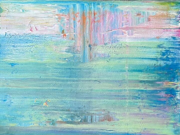 Painting titled "Title Spring 2022/5" by Olita Art, Original Artwork, Acrylic