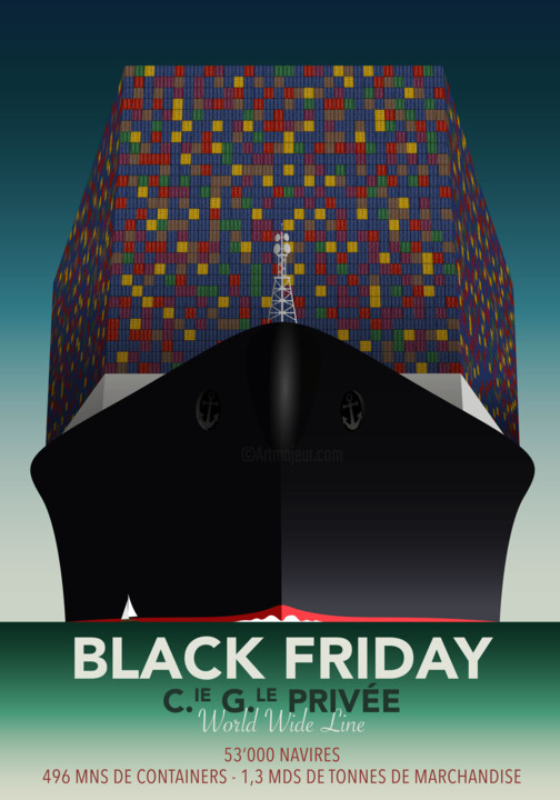 Digital Arts titled "Black Friday" by Oliveoil, Original Artwork, 2D Digital Work