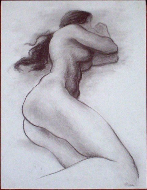 Drawing titled "jeane05.JPG" by Gustavo Olivera, Original Art,