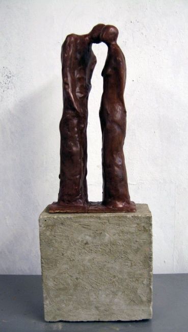 Rzeźba zatytułowany „Couple” autorstwa Oliver Mann, Oryginalna praca