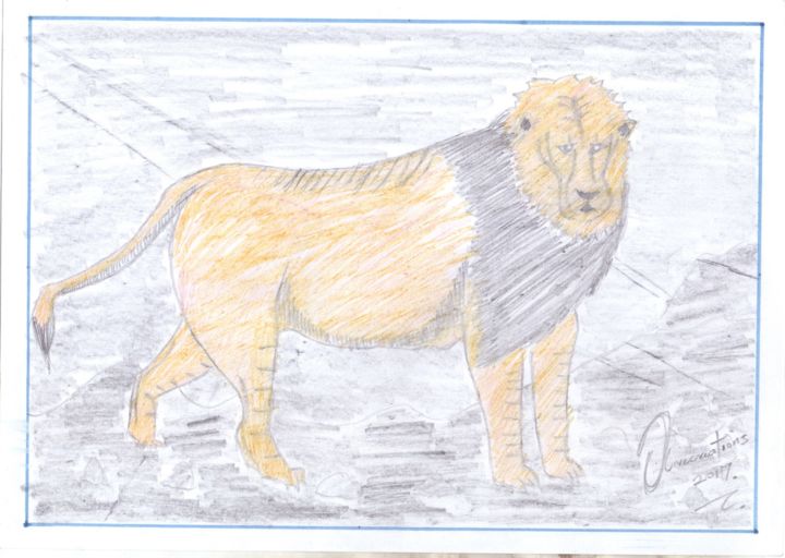 Drawing titled "wildlife" by Olivecreations, Original Art, Pencil