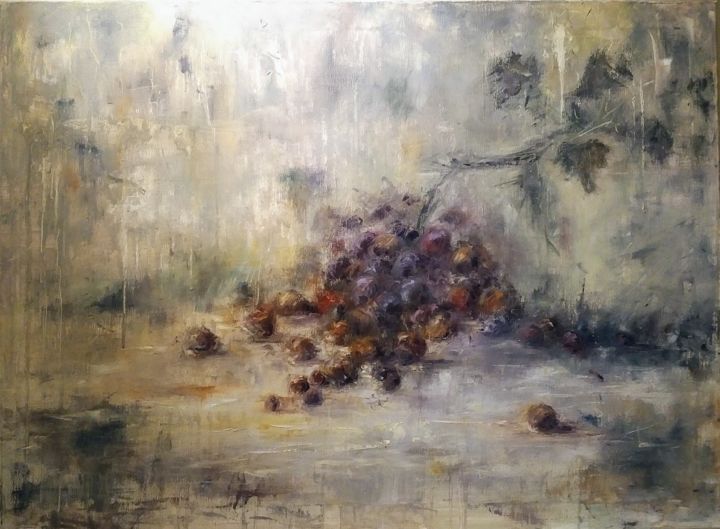 Pintura titulada "Grapes.jpg" por Olivia Watney, Obra de arte original, Oleo