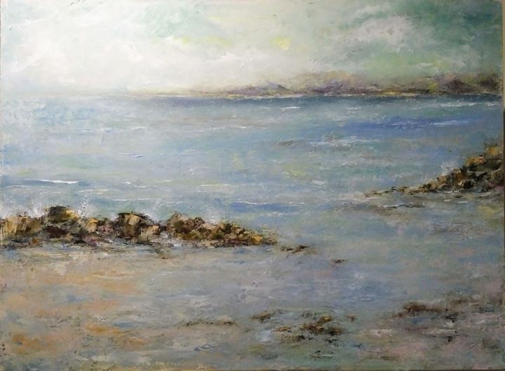 Pintura titulada "Seascape" por Olivia Watney, Obra de arte original, Oleo