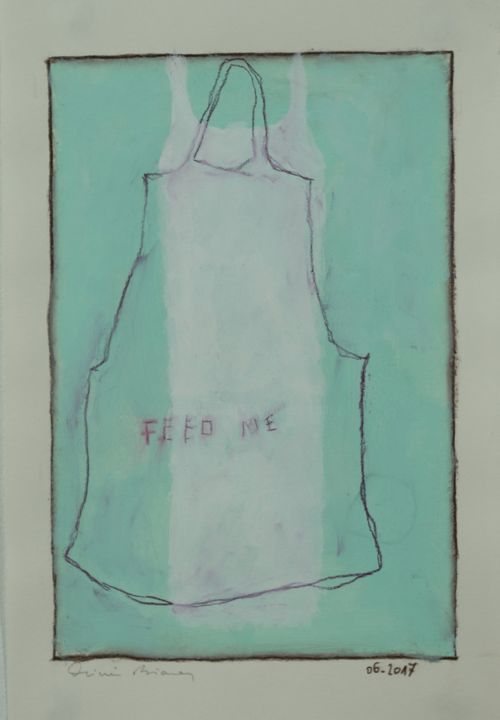 "Feed me" başlıklı Tablo Olivier Biarez tarafından, Orijinal sanat, Akrilik
