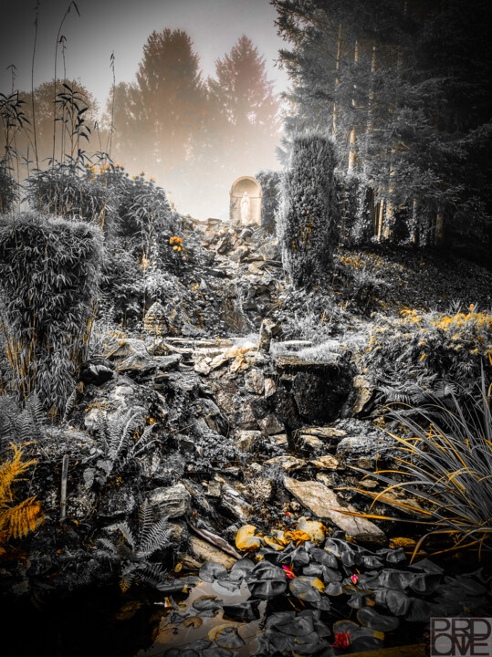 Photographie intitulée "paysage perdu" par Olivier De Pooter, Œuvre d'art originale, Photographie numérique