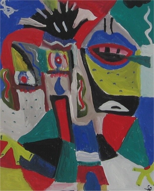 Malerei mit dem Titel "Gouache 4" von Olivier Dumont, Original-Kunstwerk