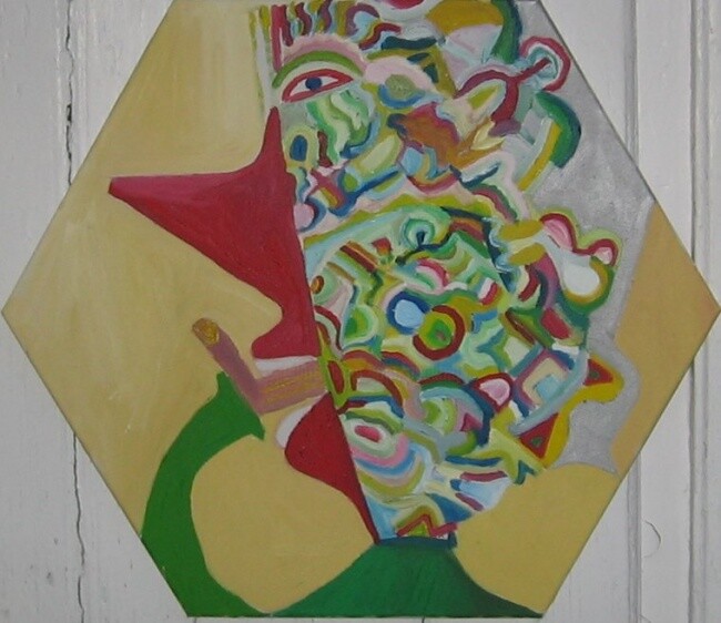 Painting titled "Imagerie cérébrale" by Olivier Dumont, Original Artwork