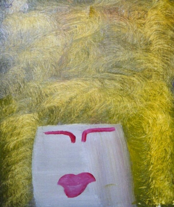 Peinture intitulée "Femme aux cheveux f…" par Olivier Dumont, Œuvre d'art originale