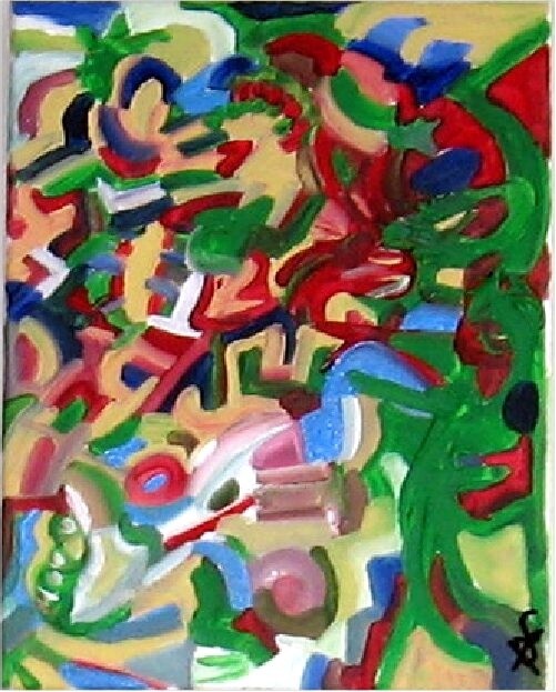 Painting titled "Variations +1" by Olivier Dumont, Original Artwork