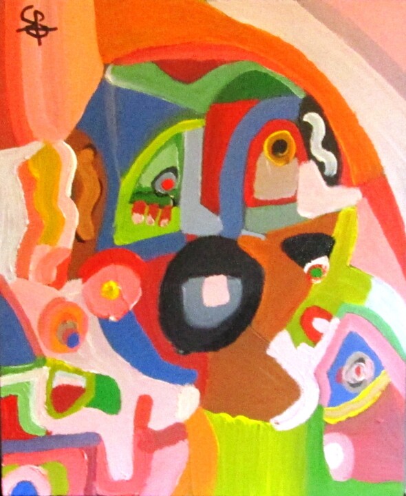 Painting titled "Monsieur-Ouille-LSD…" by Olivier Dumont, Original Artwork, Acrylic