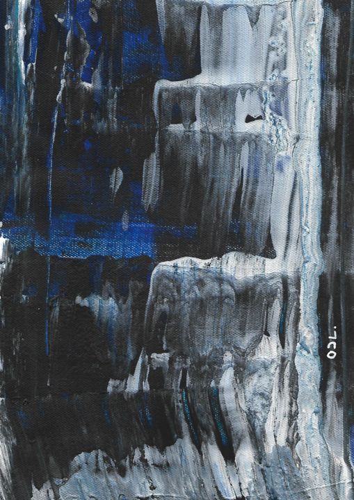 Painting titled "-30°" by Odl - Olivier Durand Lailler, Original Artwork, Acrylic
