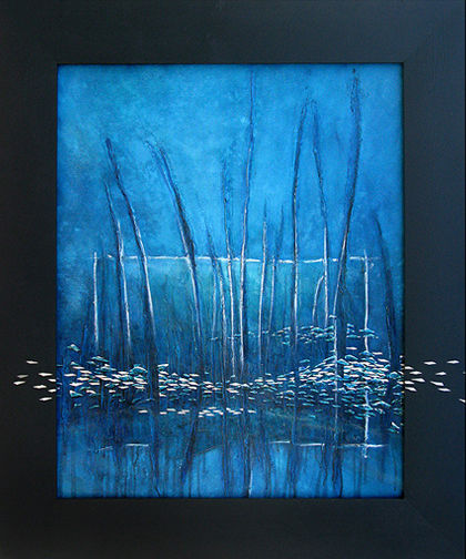 Pintura intitulada "Mangrove" por Olivier Grolleau, Obras de arte originais, Óleo