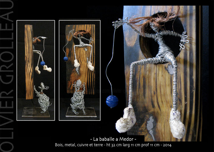 Sculpture titled "la-baballe-a-medor" by Olivier Grolleau, Original Artwork