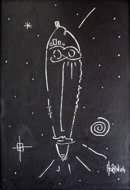Desenho intitulada "Constellations..." por Olivier Horen, Obras de arte originais, Outro