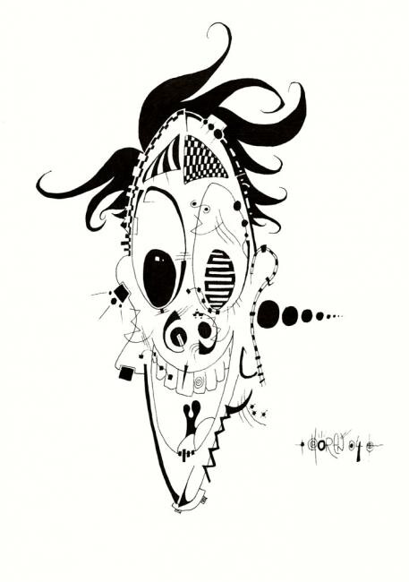 Tekening getiteld "dessins_1.jpg" door Olivier Horen, Origineel Kunstwerk