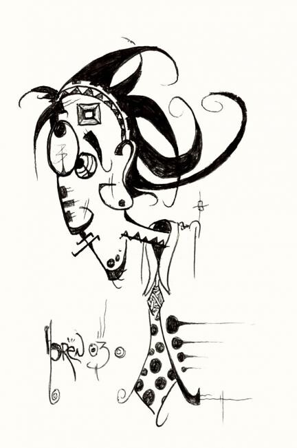 Desenho intitulada "dessin_5.jpg" por Olivier Horen, Obras de arte originais, Outro