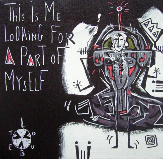 Peinture intitulée "a part if myself" par Olivier Loubet, Œuvre d'art originale