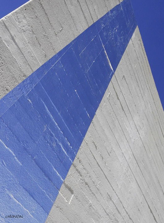 Photographie intitulée "Electric Blue 1" par Olivier Mangin, Œuvre d'art originale, Photographie numérique Monté sur Autre p…