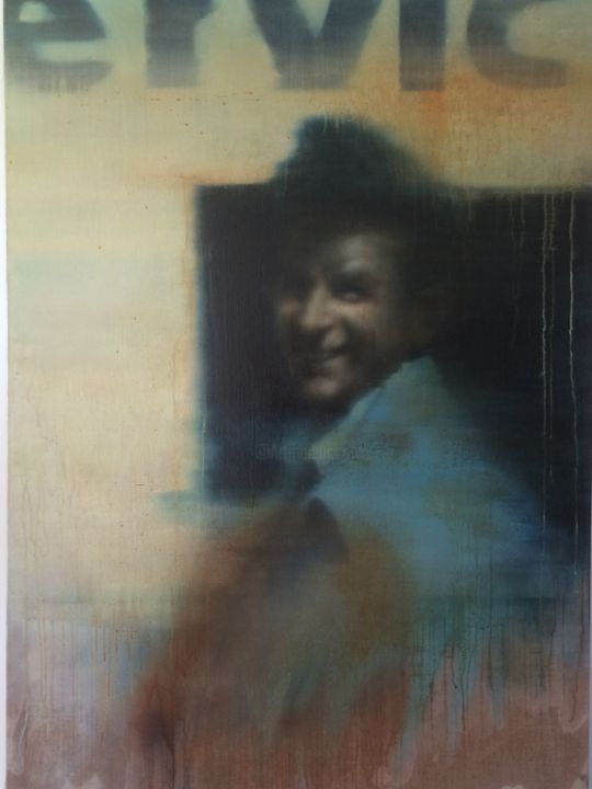 Pintura intitulada "Étude pour un portr…" por Olivier Reveillon, Obras de arte originais, Óleo