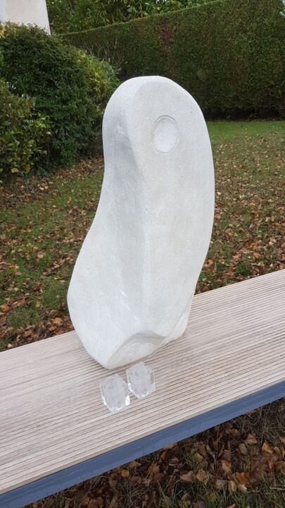 Sculpture titled "Coreen" by Olivier Vandecastele, Original Artwork, Stone