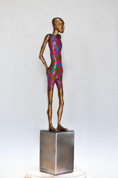 Sculpture titled ""OsCar,Robert India…" by Olivier Chalmin, Original Artwork