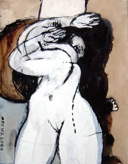 Peinture intitulée "Ombre" par André-Pierre Olivier, Œuvre d'art originale