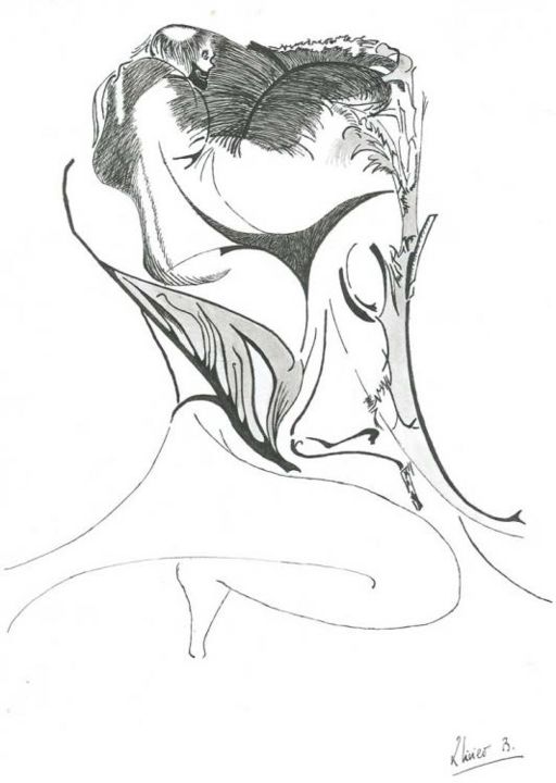 Drawing titled "LA NAISSANCE AU MON…" by Oliverb, Original Artwork, Other