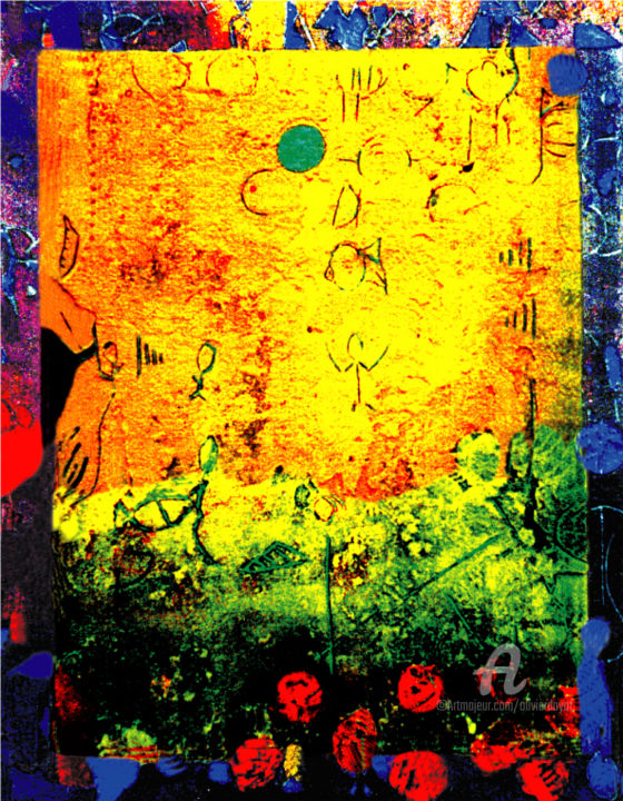 Peinture intitulée "1998 - Prix du Jury…" par Olivier Dayot, Œuvre d'art originale, Huile