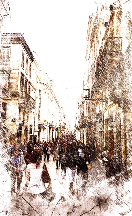 Photography titled "Rue de Bordeaux 9" by Olivier Dayot, Original Artwork, Digital Photography