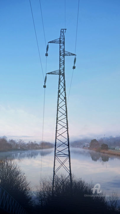 Fotografia zatytułowany „Bord de rivière 9” autorstwa Olivier Dayot, Oryginalna praca, Manipulowana fotografia