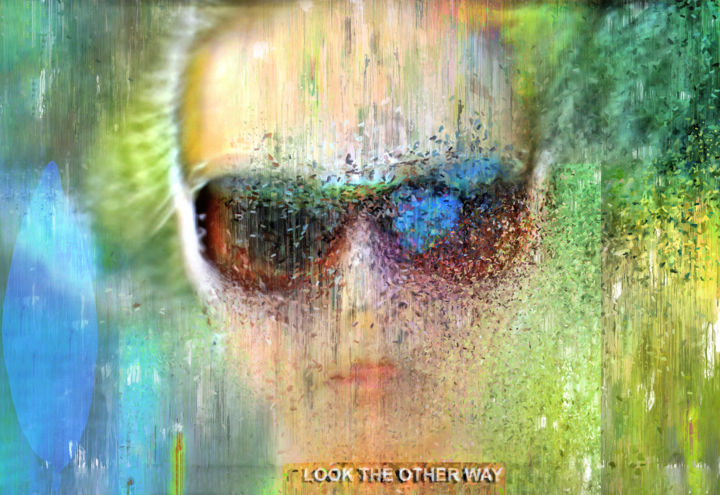 Arts numériques intitulée "Look the other way…" par Olivier Gilet, Œuvre d'art originale, Peinture numérique