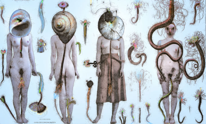 Arts numériques intitulée "biological concerns…" par Olivier Gilet, Œuvre d'art originale, Peinture numérique