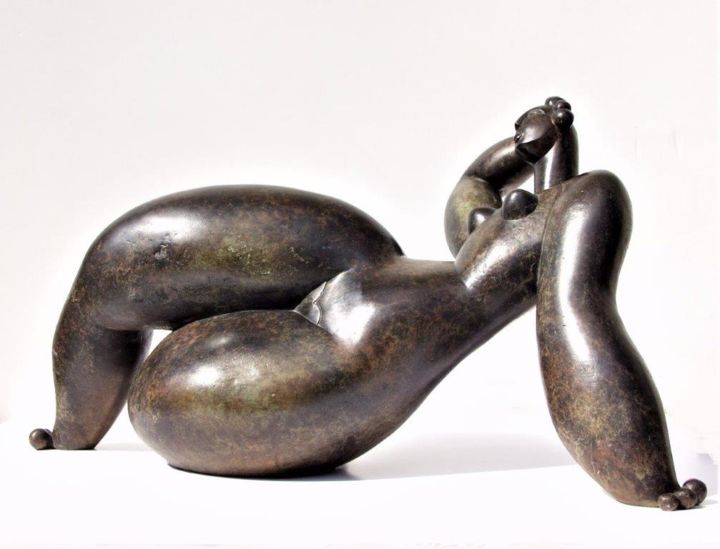 雕塑 标题为“La Dordogne version…” 由Olivier Martin, 原创艺术品, 青铜