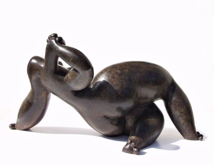 Sculpture intitulée "La Dordogne version…" par Olivier Martin, Œuvre d'art originale, Bronze