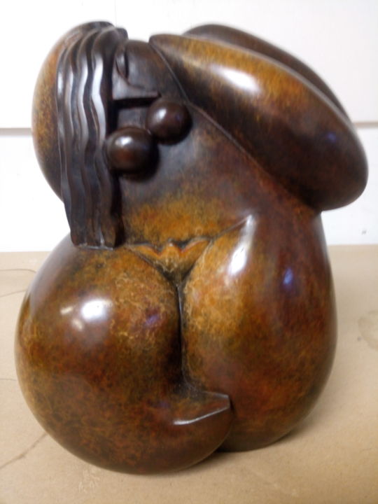 Sculpture titled "Itäh 2" by Olivier Martin, Original Artwork, Bronze