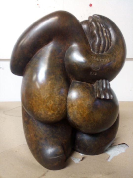 Sculpture intitulée "Itäh" par Olivier Martin, Œuvre d'art originale, Bronze