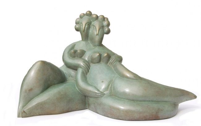 Sculpture intitulée "Mes Amies1" par Olivier Martin, Œuvre d'art originale, Métaux